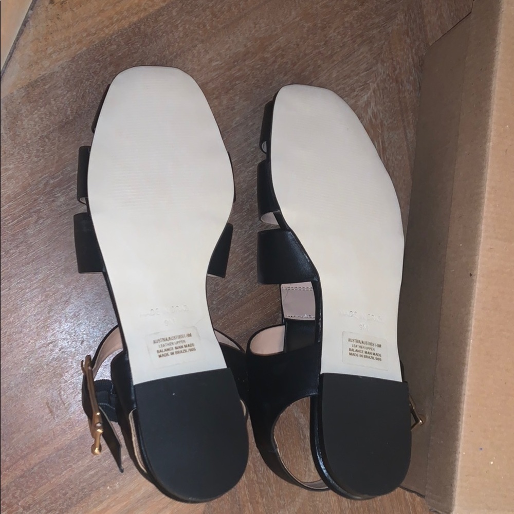 Steve Madden Black Leather Women's Sandal - Picture 6 of 8